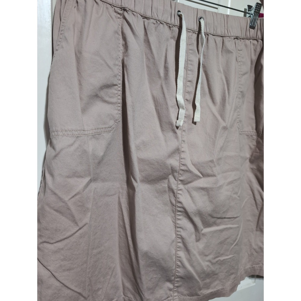 Pact Daily Twill Skirt Beige A Line Organic Cotton Casual Woman's XXXL(1659)G - Picture 2 of 6